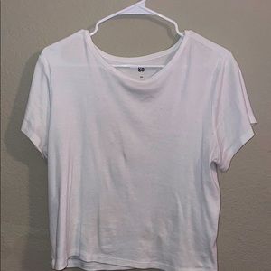 plain white tee shirt. Great for layering!